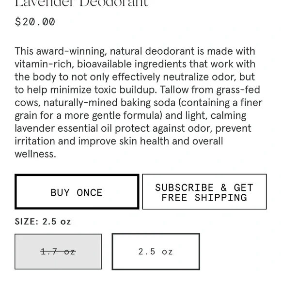 Primally Pure Lavender Deodorant Set - Picture 4 of 4